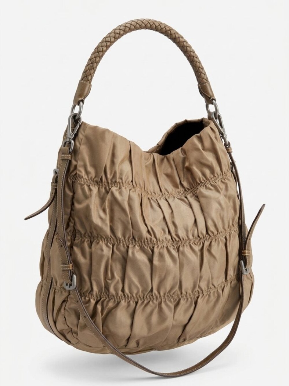 Prada Tessuto Gaufre Hobo Bag (Early 2000's) - Picture 2 of 9